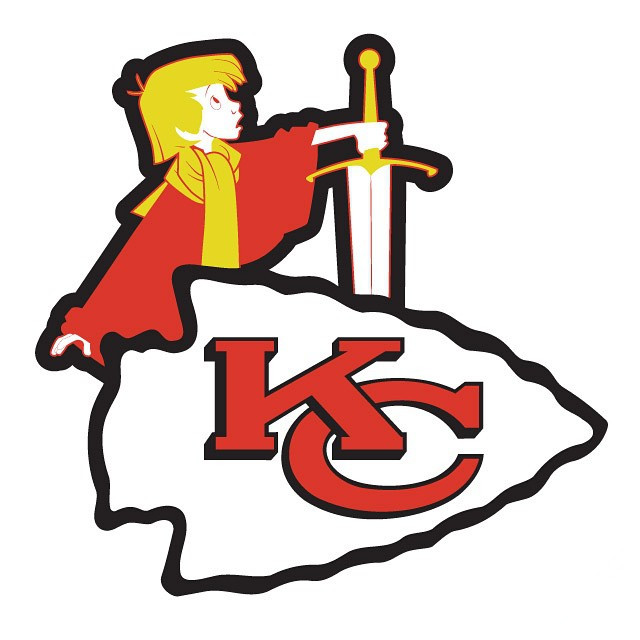 King Arthur of Kansas City logo fabric transfer